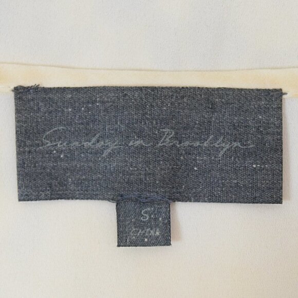 SUNDAY IN BROOKLYN CROCHET LACE OVERLAY IVORY BLOUSE - Picture 6 of 7